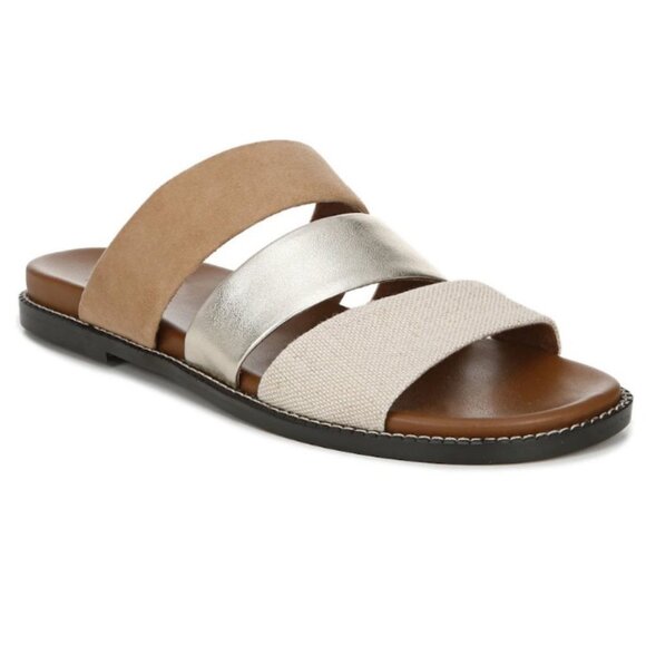 NEW Naturalizer Kellie Slide Sandals Leather Comfort Slip On‎ Slides Size 6 Boho - Picture 1 of 10